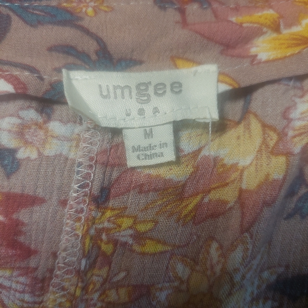 Umgee Multicolor Patchwork Blouse - image 4